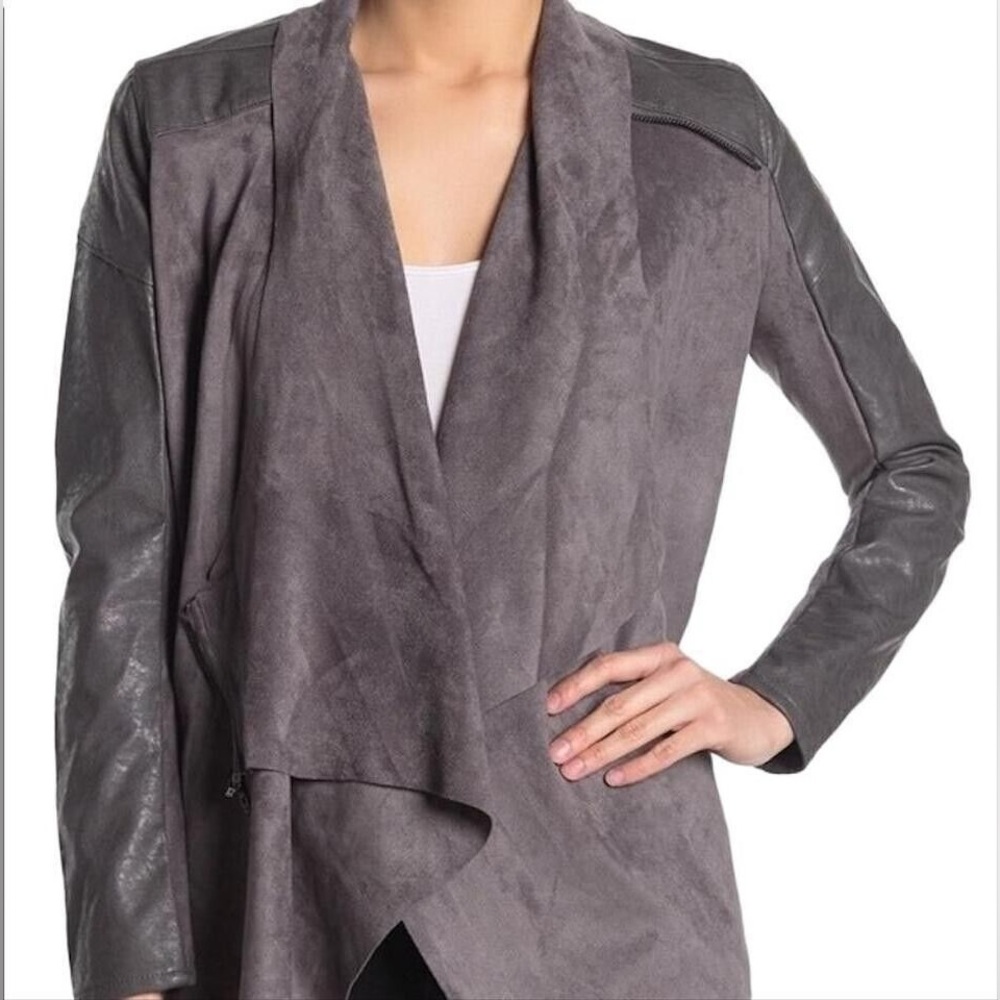 BLANK NYC worn once: pleather suede jacket